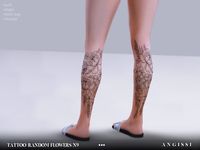 The Sims Resource - Tattoo-Random Flowers n9