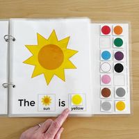 Learning Colors Preschool Interactive Book | Adaptive Book Pre-k Kindergarten