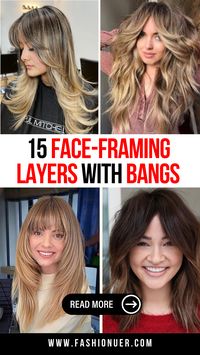 ransform your hair with these face-framing layers with bangs that suit every face shape. Layered haircuts with bangs provide a chic, modern look for any season. From curtain bangs to short layered hairstyles, these trends are perfect for a fresh style update. Long hair with bangs offers a versatile, elegant appearance for formal or casual settings. Find inspiration in these modern haircut trends for a stunning transformation.