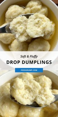 These drop dumplings are an excellent way to add texture to a soup or stew. It's similar to adding pasta to chicken noodle soup, but way fluffier and more enjoyable to eat. Make sure not to overcook them, as they can quickly become mushy.