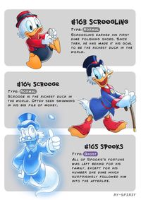 #163 Scroogling / #164 Scrooge / #165 Spooks (Drawing by Ry-Spirit @deviantART) #DuckTales