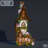 Minecraft fantasy house built with Seefro