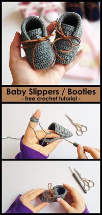 Best Photographs how to crochet baby Popular These gorgeous baby booties / slippers are very easy to create. #baby #crochet #Photographs #Popular