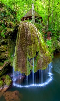 Most Beautiful Waterfall in the World Bigar Romania. Located in the nature reserve in Anina Mountains, the amazing waterfall is indeed a unique one.