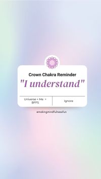 The crown chakra is our 7th chakra, it giverns our trust, faith, and connection to source. By having an open crown chakra, you feel vibrant, energetic, joyful, and peaceful with living. #chakras #chakrahealing