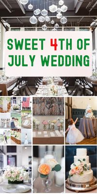 Celebrate Independence Day in style with this adorable wedding inspiration. Red, white, and blue decor, romantic ambiance, and joyful vibes make for a perfect summer wedding.