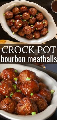 Crock Pot Bourbon Meatballs