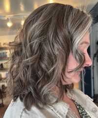 Brown Hair Gray Blending