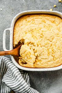 Learn how to make the best corn casserole from scratch with this easy recipe! This old-fashioned dish is perfect for Thanksgiving or any family gathering. Made without cream corn, this casserole is baked to perfection, creamy, and flavorful—ideal for feeding a large crowd or bringing to potlucks. A classic comfort food that will become a family favorite!