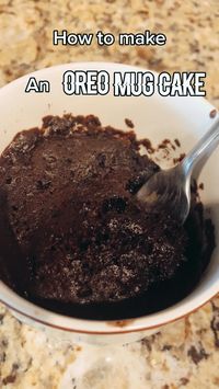 1hr 15min · 1 serving     Ingredients  • 1 tbsp flour  • 1 tbsp sugar  • 1 tbsp cocoa powder  • 1/2 tsp baking powder  • 1/4 cup milk  • 4 Oreos (5 optional)  If you want an Oreo filling then you can just place one Oreo in the middle before microwaving—it’s really good that way.