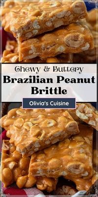 Love Peanut Brittle but never made it before yourself? This easy peanut brittle recipe is sure to be a game changer! Pé de Moleque, a classic Brazilian treat, is crispy, chewy, buttery and loaded with peanuts! Follow my tips to make it at home in under 30 minutes. Makes the perfect edible holiday gift idea for any sweet tooth!