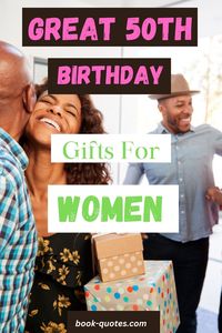 Here are some tips on how to make or get great gifts for a woman's 50th birthday. Gifts for 50th birthday women, turning 50 products, fun & simple gifts for 50th birthday women, girls birthday ideas #birthday fun for women #women birthday ideas