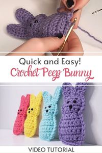 They're quick and easy to make and make the perfect addition to an Easter basket or come together as an adorable holiday wreath! The creator set out to design an adorable Easter basket filler for her niece and nephew and these cute crochet dolls turned out better than she could have imagined! They're quick and beginner-friendly, making it easy to weave an entire army of peeps in one afternoon! These would also make a sweet garland if tied with jute or ribbon or even a pretty Easter decoration.