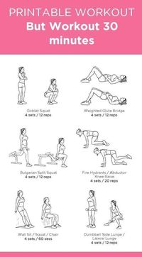 Glute building workout plan with pdf - JustFit