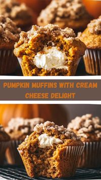 Perfect Pumpkin Muffins with Cream Cheese Filling: These pumpkin muffins with cream cheese filling are a delicious way to celebrate fall. Soft, moist, and full of flavor, they make the perfect seasonal treat.