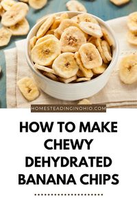 How to dehydrate bananas in air fryer, in dehydrator, and in oven. This has three ways to make banana chips so you can choose the best one for your needs. Learn how to dehydrate bananas so that you can eat them for snacks or use them in cooking. I also have tips to prevent browning for your homemade banana chips recipe.