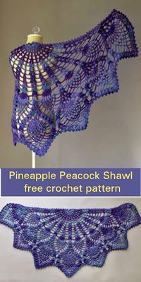 Pineapple Peacock Shawl