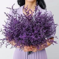 Amazon.com: Preserved Natural Limonium Bouquet, 25+ Stems Real Fresh Caspia Bellidifolium, Sea Lavender, Baby Breath Flowers, for Wedding Birthday, Home Décor, Valentine’s Day Gift, Rustic Holiday Décor (Purple) : Grocery & Gourmet Food