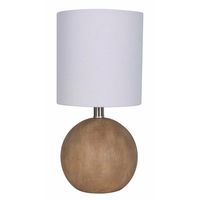 Faux Wood Table Lamp Light Brown - Threshold : Target