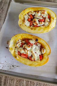 Baked Boursin Spaghetti Squash - Layers of Happiness