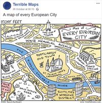 A Map Of Every European City