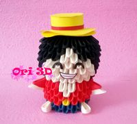 [Tutorial Luffy 3D Origami ] Hướng dẫn xếp Luffy origami 3d