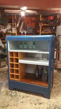 Waterfall Repurposed Dresser to Bar - Granma Had One Antiques