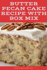 Treat yourself to the rich flavors of a butter pecan cake, easily crafted using a box mix. This straightforward recipe blends convenience with scrumptiousness, resulting in a moist, nutty cake ideal for any event. With little effort needed, relish the delightful blend of buttery richness and crunchy pecans in each mouthful.