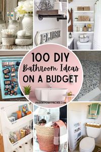 Give your bathroom a makeover on a budget with these DIY small bathroom ideas that will help you maximize your space. From bathroom organization ideas to bathroom decor ideas, there are plenty of bathroom ideas that are perfect for apartments and many of these DIY projects can be made with dollar store supplies!