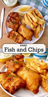 No fuss, Easy Fish and Chips is what this recipe is serving up. The Batter is light and crispy and the Fish is juicy and flaky. For such a simple dish to make you'll be amazed at the flavor this recipe will produce!