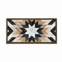 This product will enhance your home's ambiance and add a little extra design to your life. | East Urban Home Picture Frame Graphic Art on MDF in Black / Brown, Size 24.0 H x 47.0 W x 1.38 D in | Wayfair | Home Decor