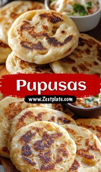 Bring the flavors of El Salvador to your kitchen with these Homemade Pupusas! These delicious stuffed tortillas are filled with a savory blend of beans, cheese, or meat, making them the ultimate comfort food. Perfect for family dinners or trying something new, this easy recipe can even be made gluten-free. Serve with curtido and salsa for an authentic touch!  #HomemadePupusas #PupusasRecipe #BeanAndCheesePupusas #FilledTortillas #GlutenFreePupusas #BlackBeanPupusas #EasyDinnerIdeas #PupusasWithMeat #ComfortFood #TraditionalRecipes