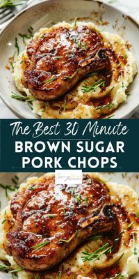 Savor the flavours of brown sugar pork chops! Pan fried for a caramelized crust and seasoned with a sweet and spicy rub. Quick and easy, ready in 30 minutes for a family dinner win.