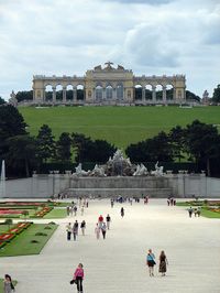 Schönbrunn Palace, Vienna, Austria..this is the memory I have of my school trip to Vienna..the eagle on the top of the Palace..v impressive