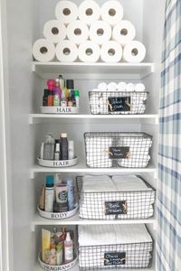 linen closet organization ideas? From small to large closets, we’ve found