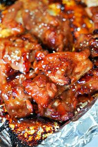 Best baked teriyaki chicken thighs recipe ever! Just 16 minutes to the juiciest most tender pieces of dark meat. Bone in or boneless works. #chickenthighs #teriyakichicken #teriyakichickenthighs