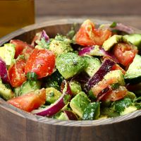 Cucumber, Tomato, And Avocado Salad Recipe by Tasty