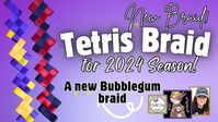 Tetris Braid! NEW Braid 2024 Homecoming mum season! Bubblegum braid vari...