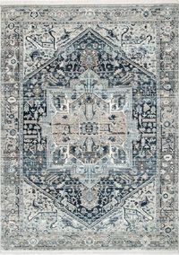 Rugs USA Dark Blue Tribal Medallion Rug