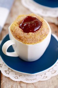 Jelly Donut in a Mug (MugNut) : Move over Cronut, step aside Duffin, there's a new nut in town: a Mugnut to be exact, or a Jelly Donut made in a mug. And it’s INCREDIBLE!