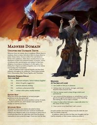 Madness Domain | Worship the mad gods to plunge your enemies into madness with this cleric subclass! (Includes DMG madness effects variant) : r/UnearthedArcana