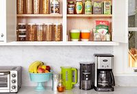 {Breakfast station}, or, "coffee bar" as it's known in my house.  This will help w/organization of said bar..