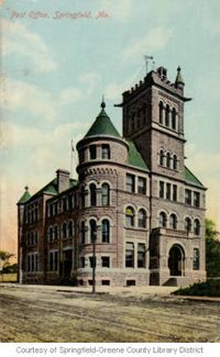 Post Office, Springfield, Mo. :: Historic Postcards of Springfield, Missouri