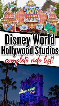 Walt Disney World's Hollywood Studios is home to some of the best thrill rides at Disney. Make sure to visit all these Disney World Hollywood Studios rides on your next Disney vacation