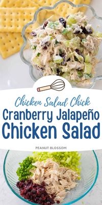 Cranberry Chicken Salad with Jalapeños