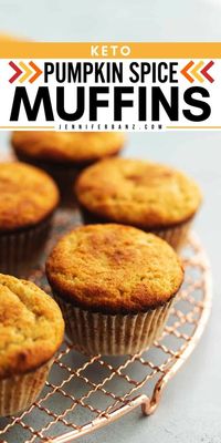 Everyone will love these easy pumpkin spice muffins! This keto pumpkin spice muffin recipe is rich with pumpkin flavor and loaded with all the comforting fall spices. Plus, it's gluten-free, sugar-free, and moist! In about 30 minutes you can enjoy this treat!