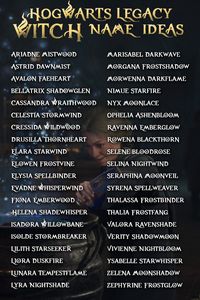 Unleash your inner magic with our list of creative witch names perfect for your Hogwarts Legacy adventure! Dive into a world of enchanting and mystical names that will make your witch stand out. Whether you're role-playing, writing, or simply daydreaming about Hogwarts, find inspiration here! #HogwartsLegacy #WitchNames #FantasyNames #MagicNames #RolePlaying #HogwartsInspiration #CreativeNames #WitchInspiration #WizardingWorld #HogwartsLife #MagicalNames #HogwartsRP