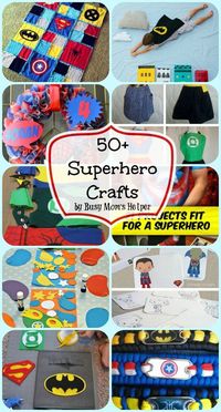 50+ Superhero Crafts / by Busy Mom's Helper #superhero #crafts #kidcrafts