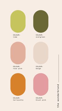 Organic Brand Colour Palette with Natural and Earthy tones