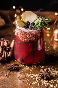 Fireside Cranberry Cider Margarita: This warm and spicy margarita is a cozy take on the classic...an oh-so-warming holiday margarita!